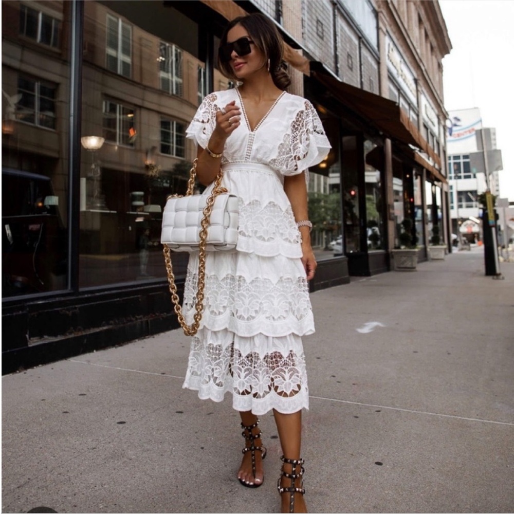 Farm Rio Richelieu Midi Dress